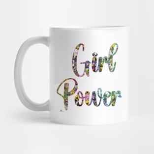 Girl Power flower Design Mug